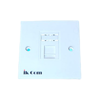 Face Plate - BS type Single with shutter - for 1 keystone jack