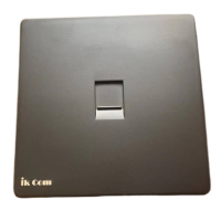 Face Plate - BS type Single with shutter - for 1 keystone jack -Matt Black